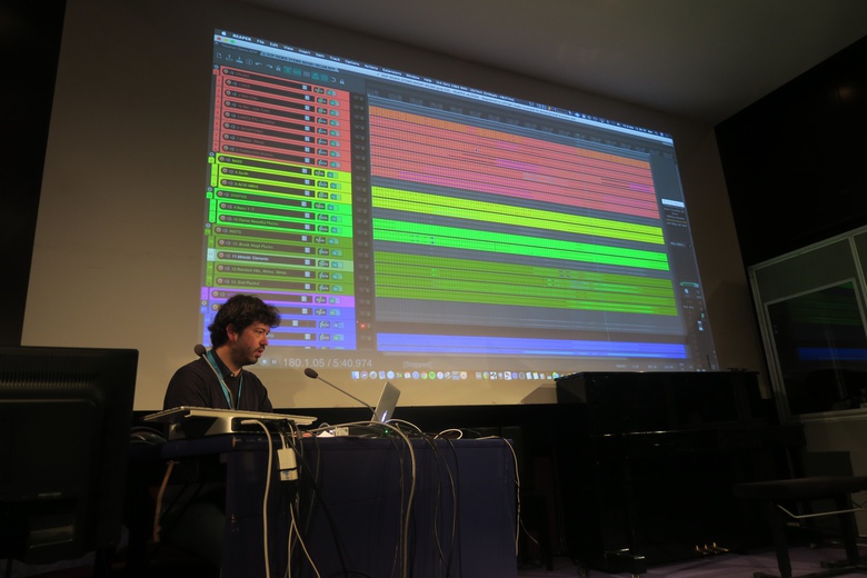 Conference by Dan D’Ascenzo about AI related to music production  © IRCAM Forum